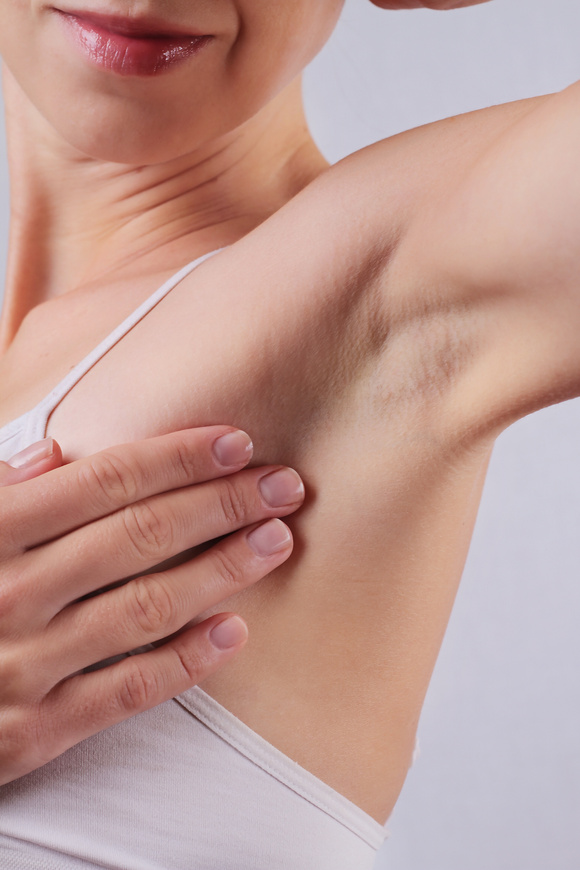 Armpit epilation, lacer hair removal.